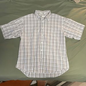 Enro plaid short sleeve button up shirt